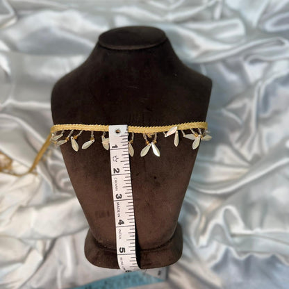 Ethnic Gold Leaf Decorative Lace Trim