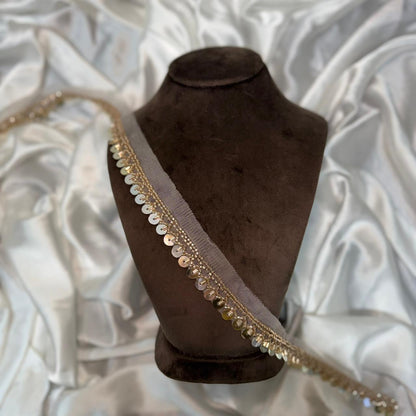 Beads and sequence work lace