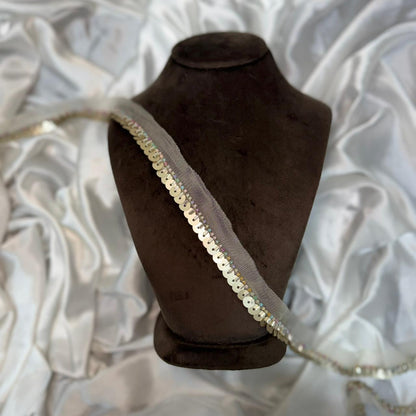 Beads and sequence work lace