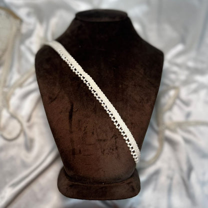 Pearl Beaded Handwork Lace Border