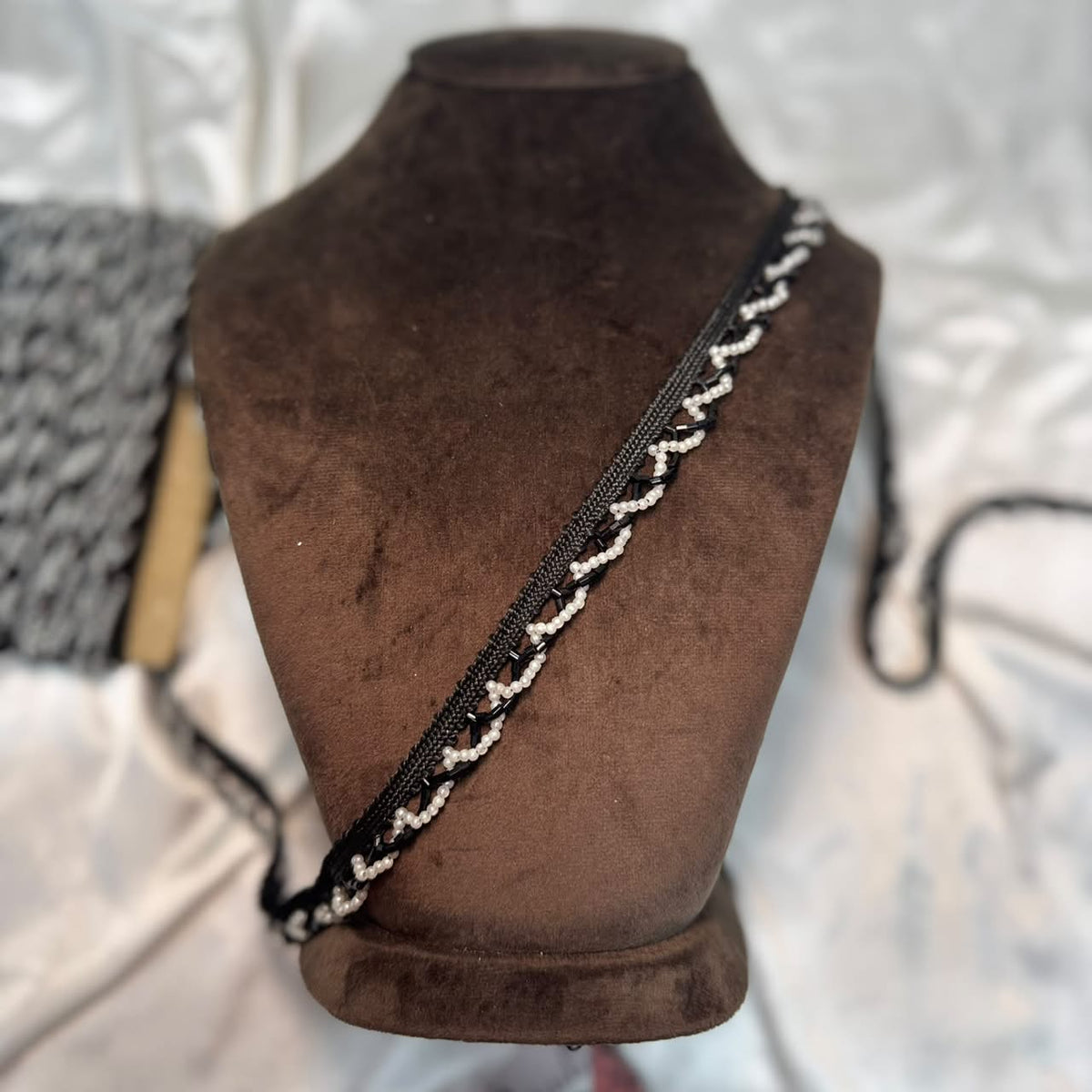 Classic Loop Pattern Beaded Lace