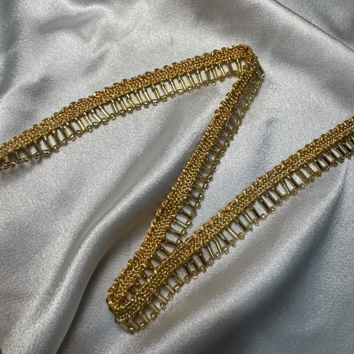 Golden Metallic Handwork Lace Border