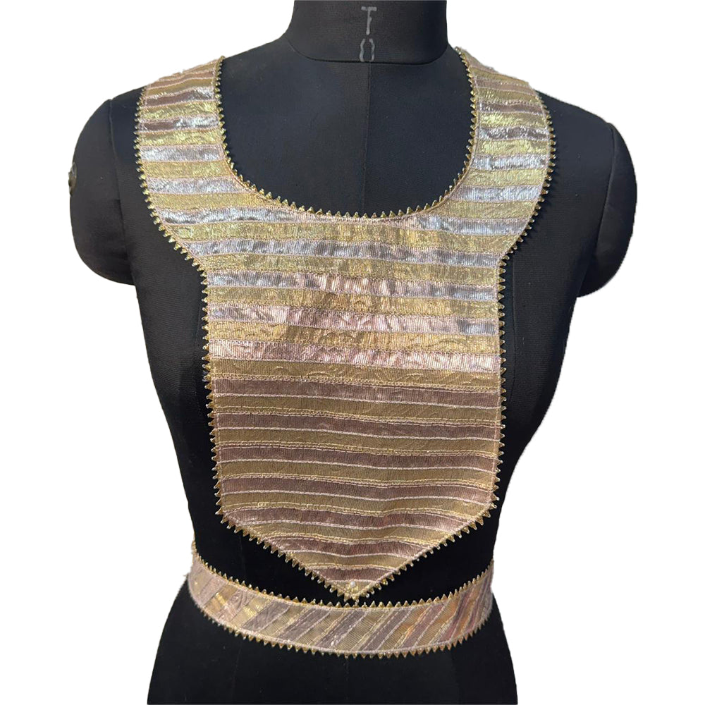 Gota Pati Work Neckline Applique with Sleeves Work