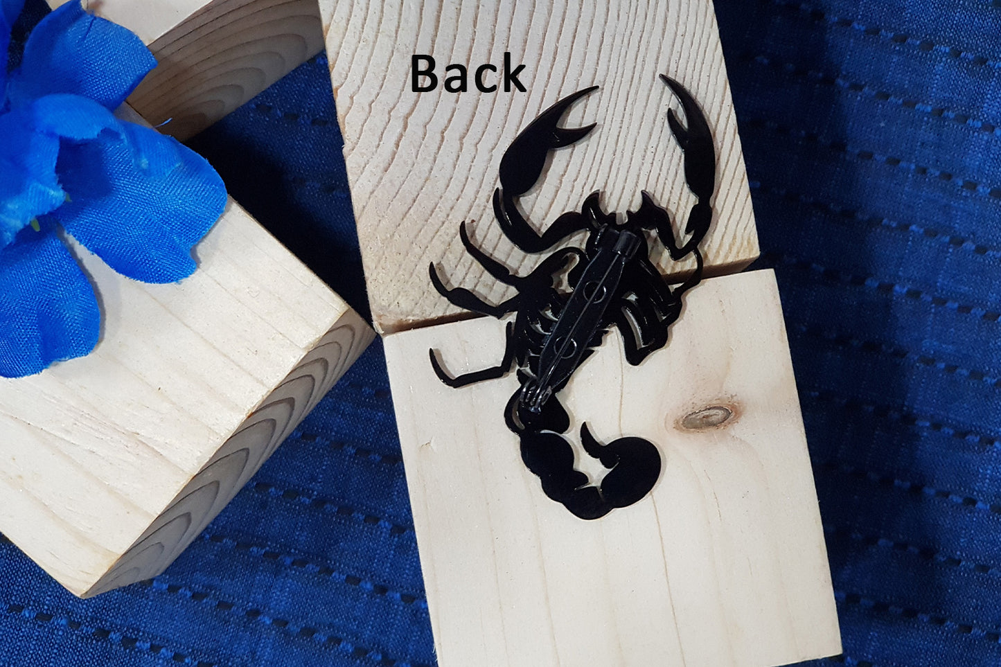 Black Scorpio Designer Brooch/Lapel Pin 1 Piece