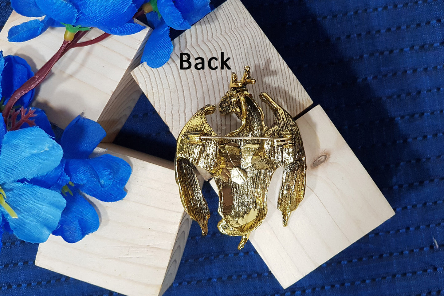 Antique Golden Dragon Designer Brooch/Lapel Pin 1 Piece