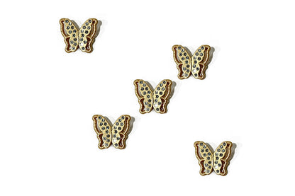 Butterfly Design Brooches - with back pin