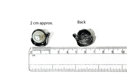 Designers Brooches with Center Pearl - with back pin