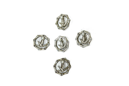 Designer Brooches with Center Pearl - with back pin