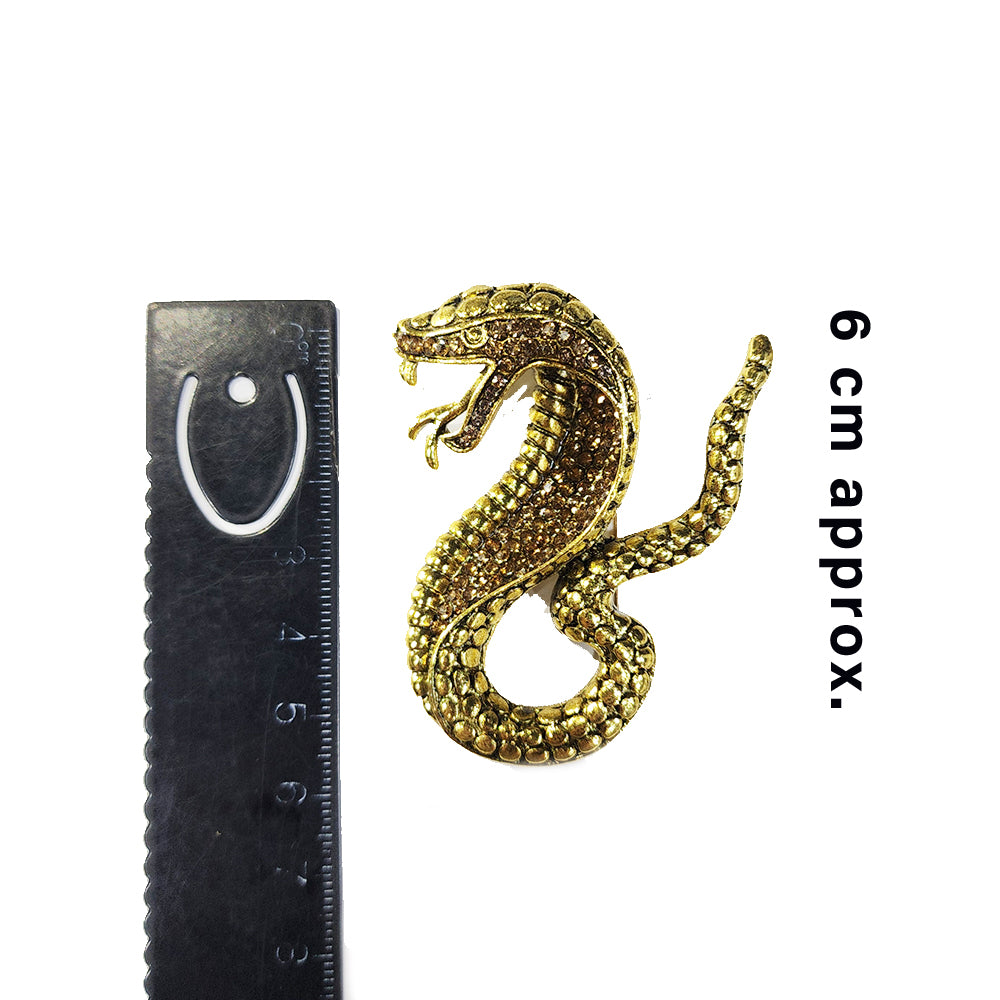Golden Color Dragon Shaped Designer Lapel Pin Brooch 1 Piece