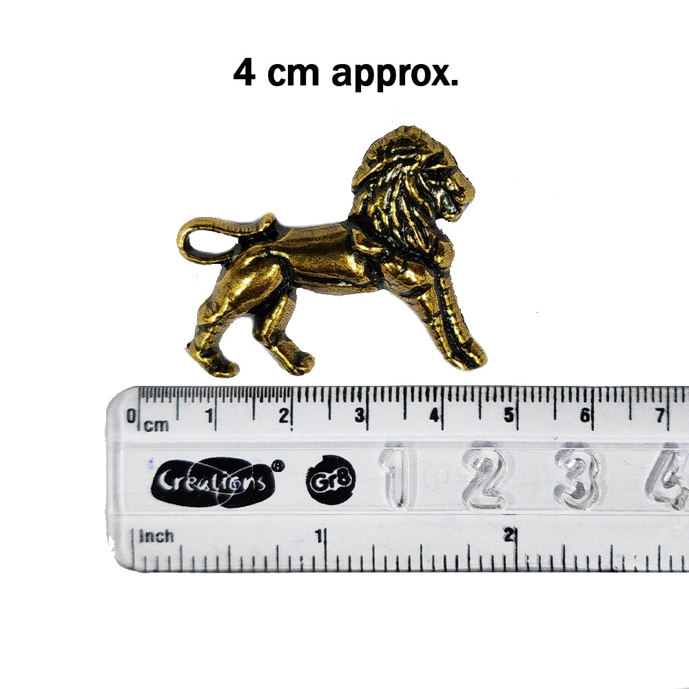 Golden color Lion Shaped Designer Brooch with Back Pin