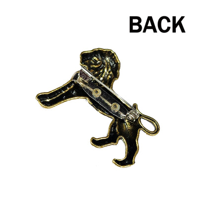 Golden color Lion Shaped Designer Brooch with Back Pin