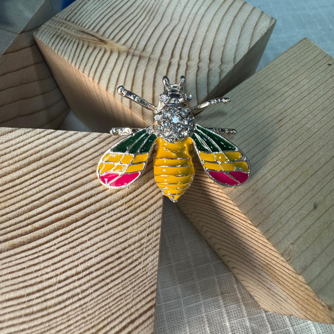 Multicolor Bee Shaped Brooch