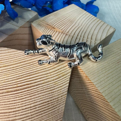 Silver color Leopard Shaped Brooch