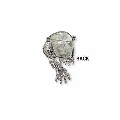 Luxury Crystal Tiger Head Brooch