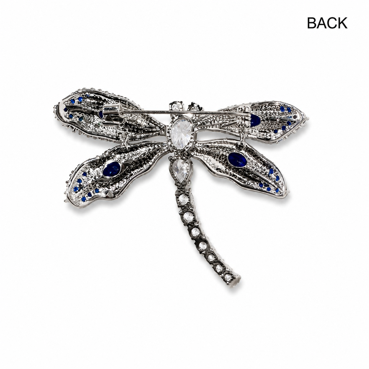 Blue Stone Dragonfly Fashion Brooch