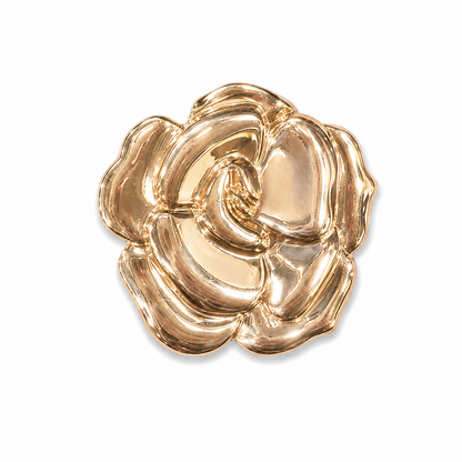 Rose gold color flower Brooch Pin