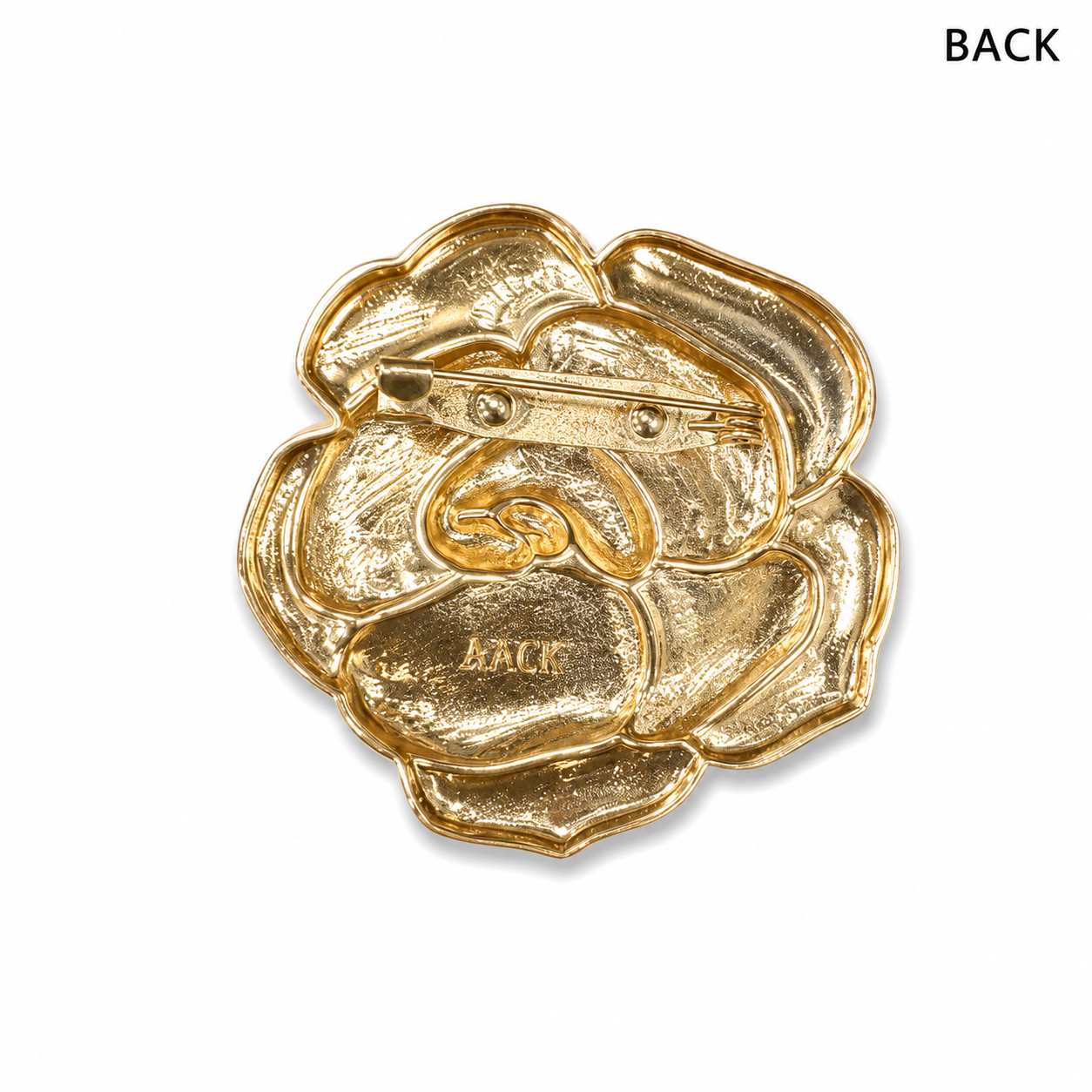 Rose gold color flower Brooch Pin