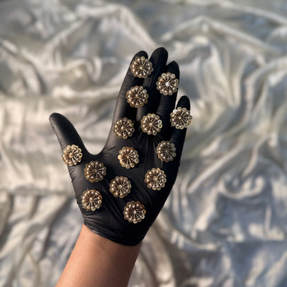 Pack of 20 Pcs Flower Shape Small Butti Patches