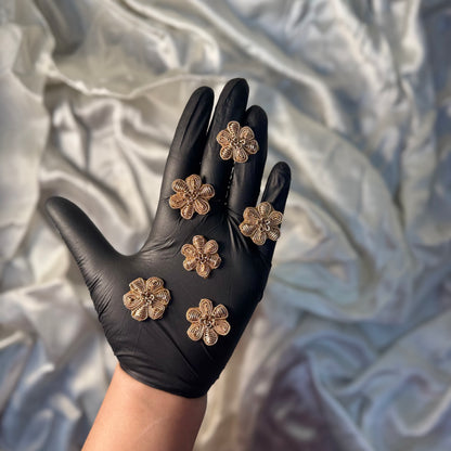 Antique color Flower Butti Patches 10 Pcs