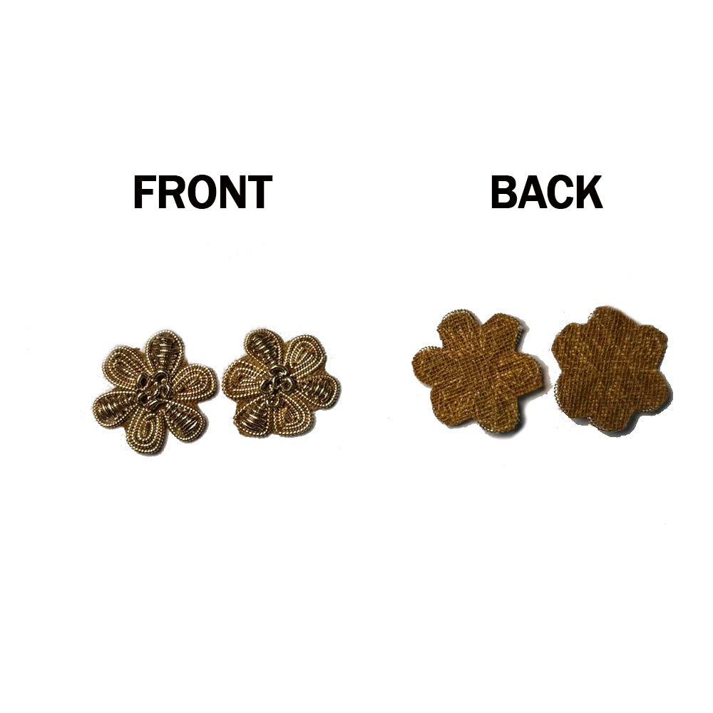 Antique color Flower Butti Patches 10 Pcs