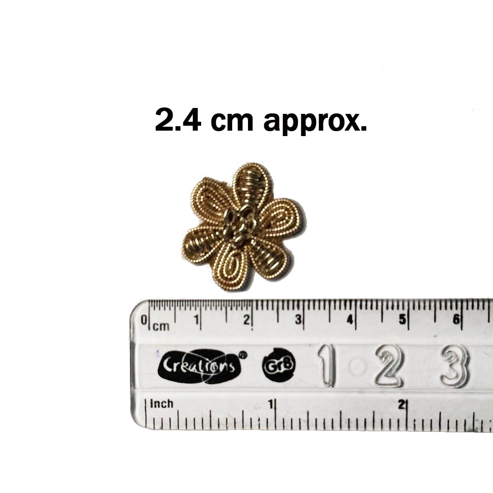 Antique color Flower Butti Patches 10 Pcs