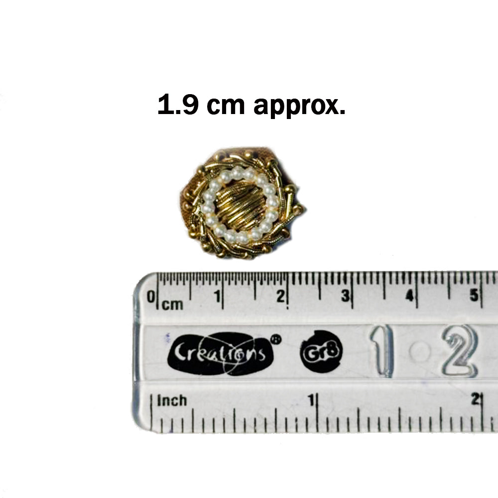 Round Antique Color Moti work Small Butti Patch 20 Pcs
