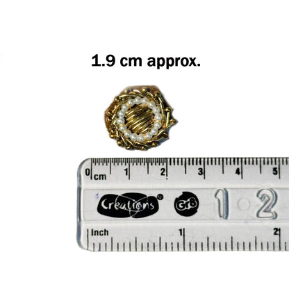 Round Antique Color Moti work Small Butti Patch 20 Pcs