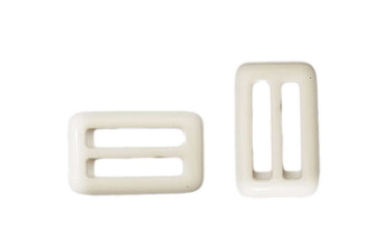 White color Plastic Buckles Set of 4 Pcs