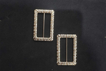 Rectangle Rhinestone Buckle for Dresses, Scarves & Crafts