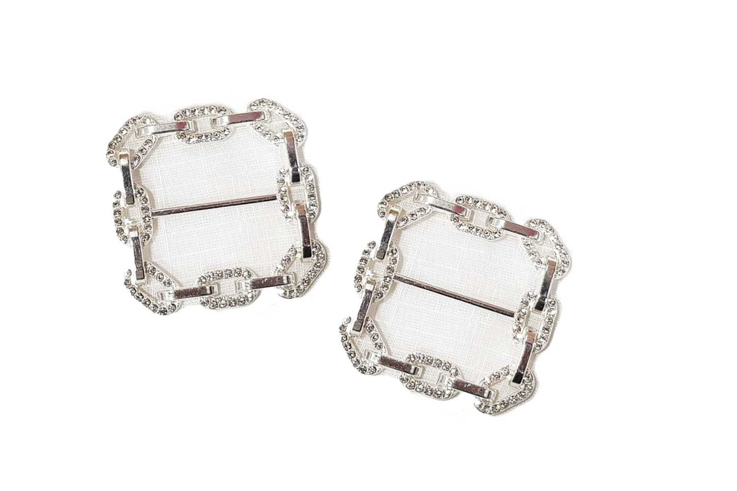 Designer Stonework Metal Buckles 1 pc