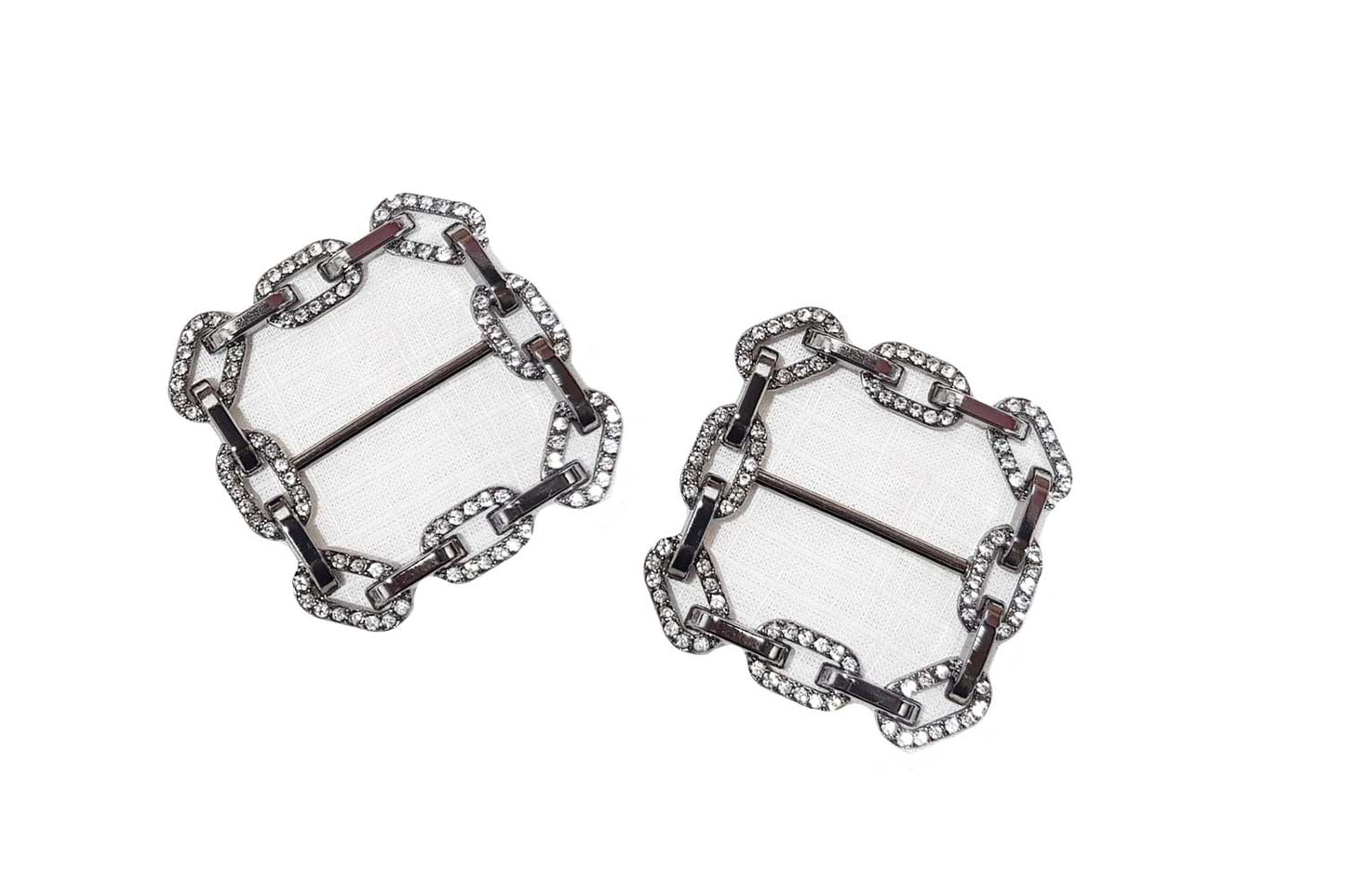Designer Stonework Metal Buckles 1 pc