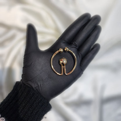 Golden Color Metal Slider Connector Hook Adjusters Buckle