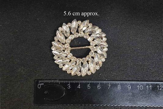 Stonework Fancy Metal Buckle 1 Pc