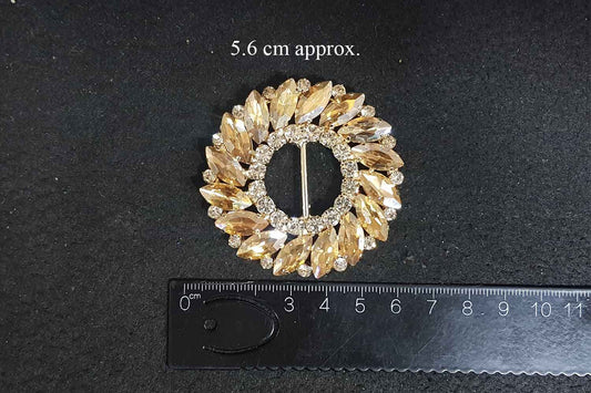 Stonework Fancy Metal Buckle 1 Pc