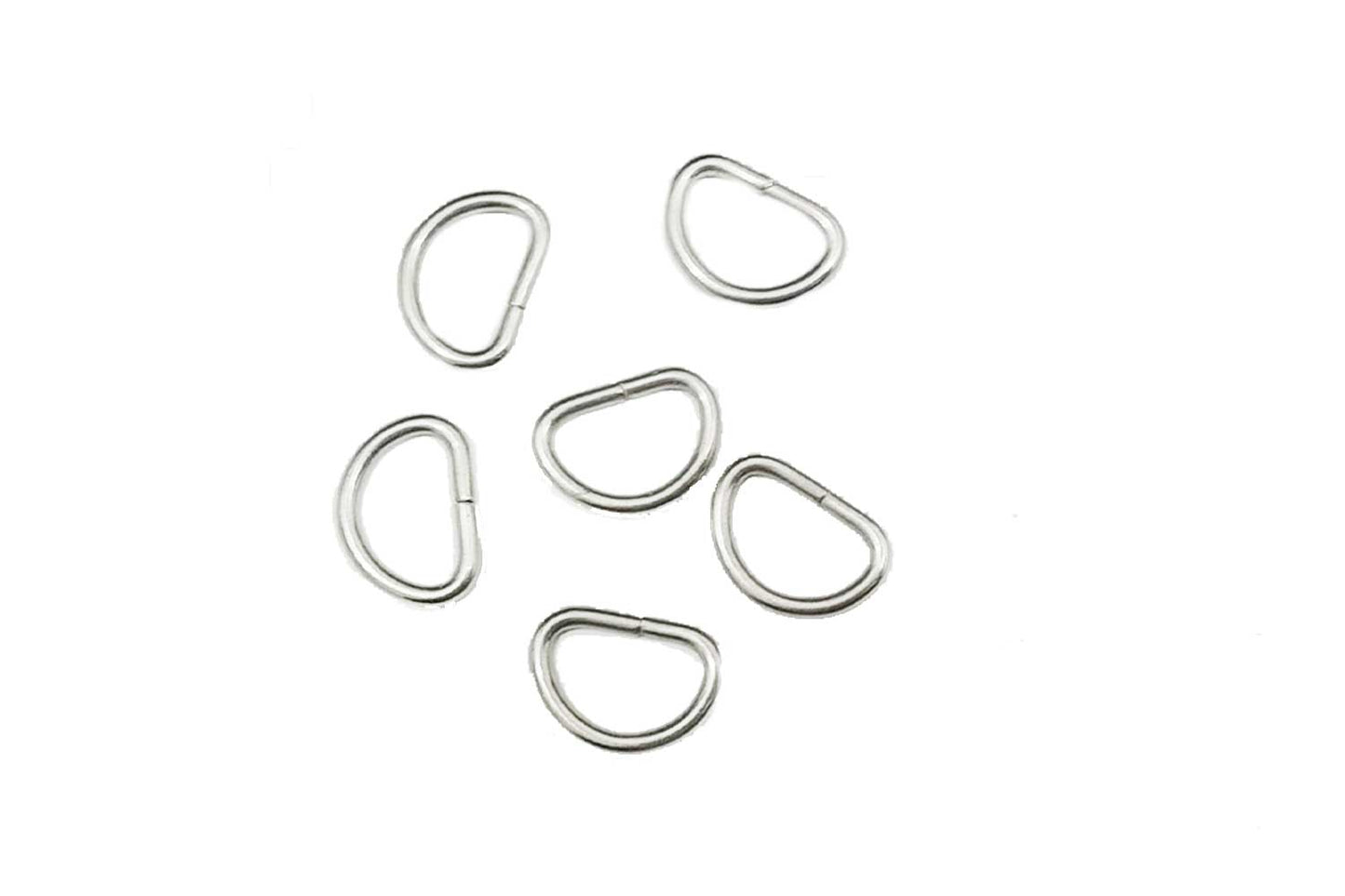 Silver color Metal D Shape Loop Buckle Belt Buckles 20 Pcs