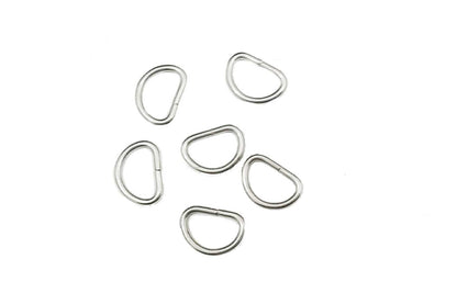 Silver color Metal D Shape Loop Buckle Belt Buckles 20 Pcs