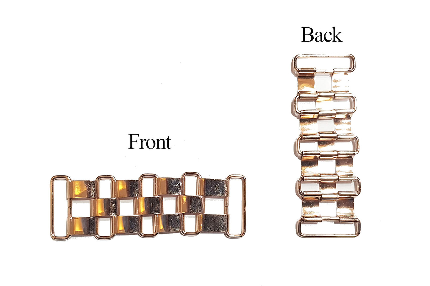 Mohan Shoppe Golden Metal Buckle for Cardigans Bellies Dresses Belts