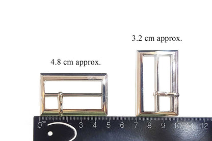 Fancy Buckles 4 Pieces Silver Color