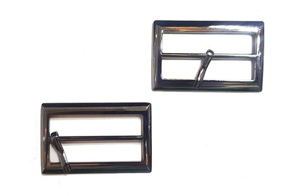 Fancy Buckles 4 Pieces Metallic Grey Color