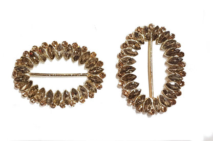 Oval Shape Fancy Glass Stones Buttons