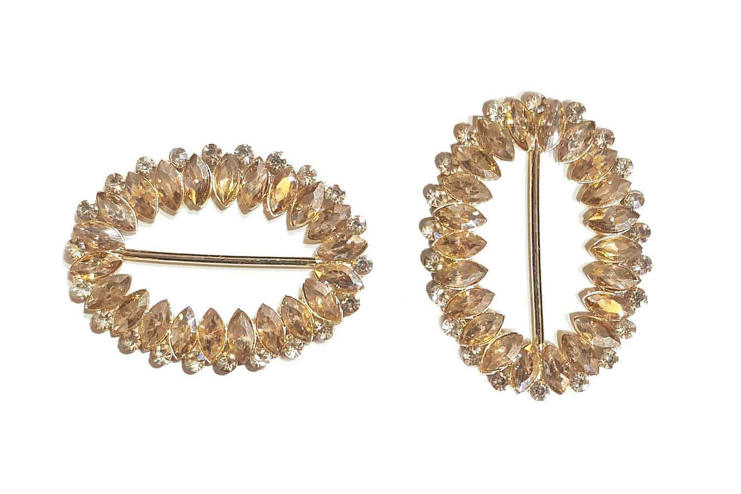 Oval Shape Fancy Glass Stones Buttons