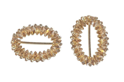 Oval Shape Fancy Glass Stones Buttons