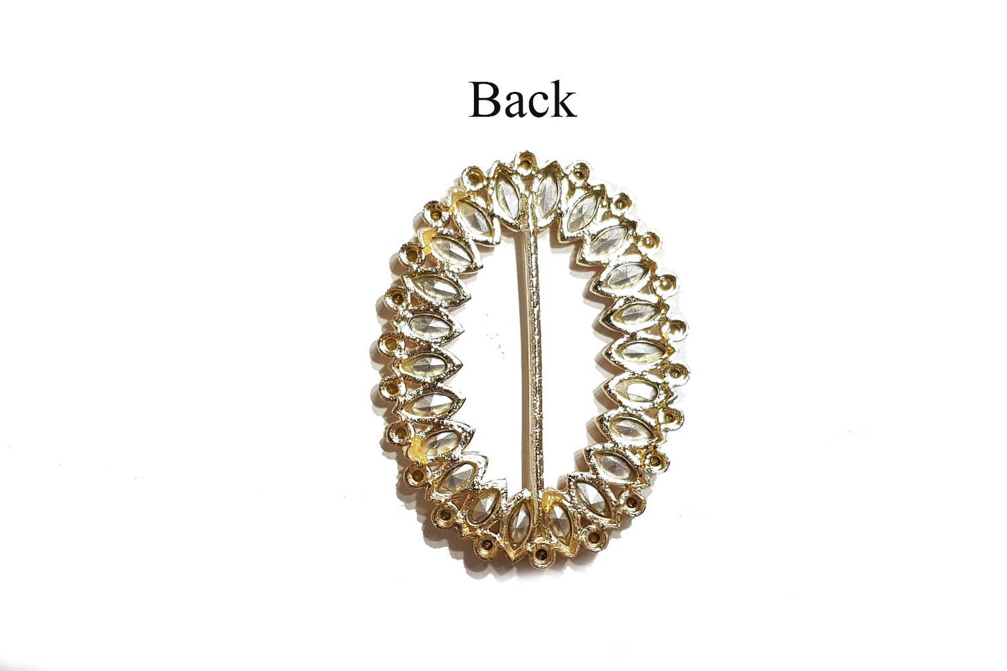 Oval Shape Fancy Glass Stones Buttons