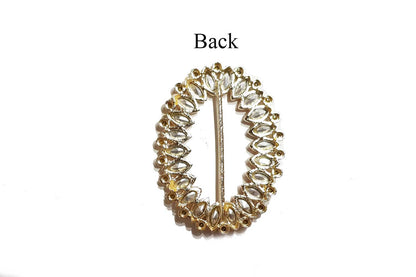 Oval Shape Fancy Glass Stones Buttons
