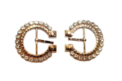 Elegant golden finish with detailed stone work