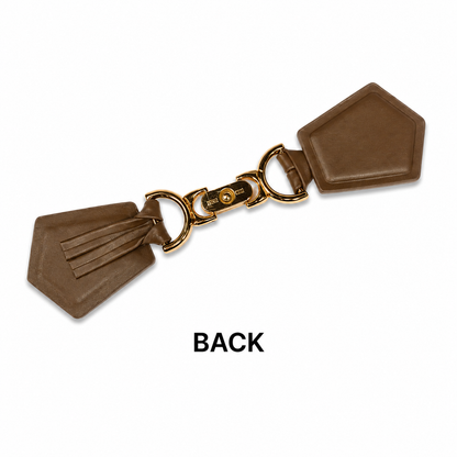 Premium Brown Leather Strap Buckle Connector