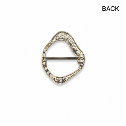 Premium Abstract Wave Metal Buckle (1 piece)