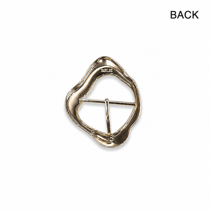 Designer Abstract Gold Buckle (1 Piece)