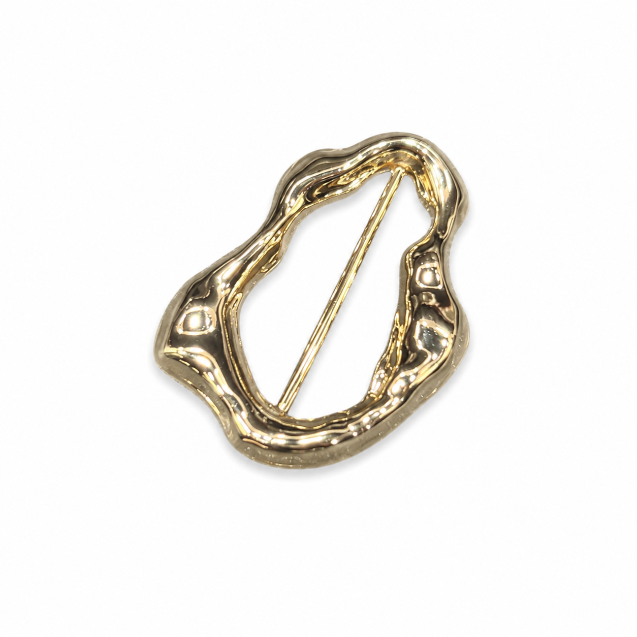 Abstract Gold Metal Buckle (1 piece)