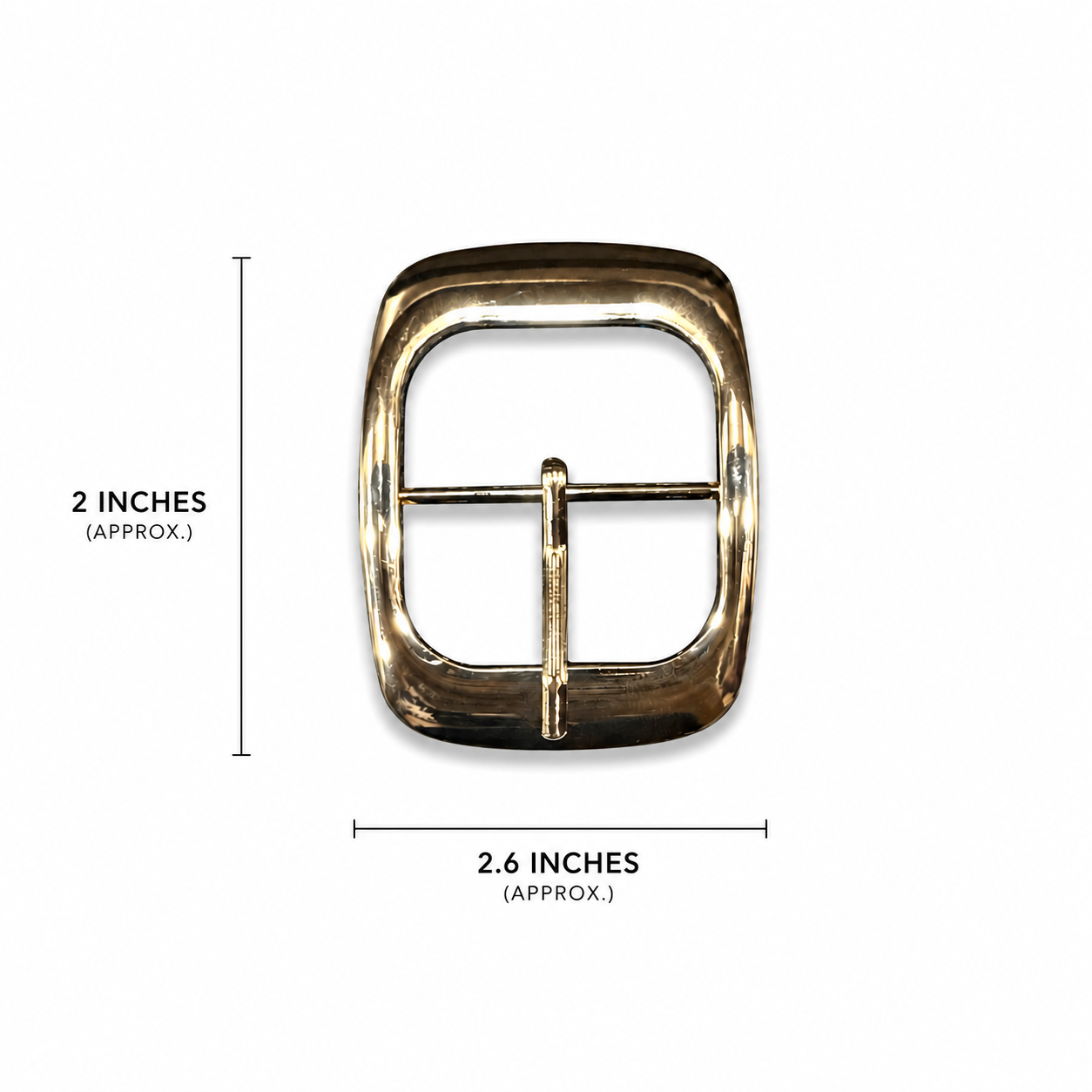 Mohan Shoppe Premium Square Gold Belt Buckle (1 piece)